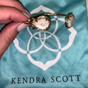Kendra Scott gold/mother of pearl cuff bracelet